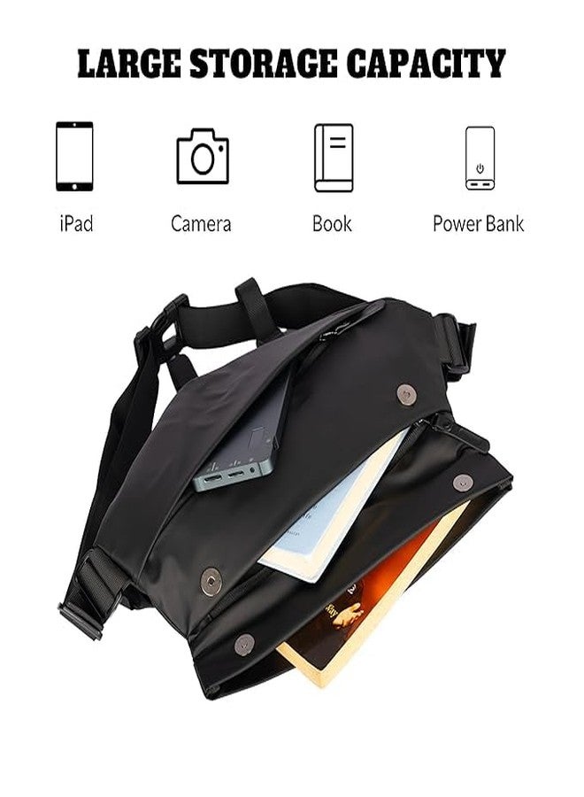 SHRBI Unisex Crossbody Shoulder Bag with Lightweight Sling Chest bag for Outdoor Hiking Running Sport | Sling Water-Resistant Travel & Daily Use Messenger Bag - Image 4